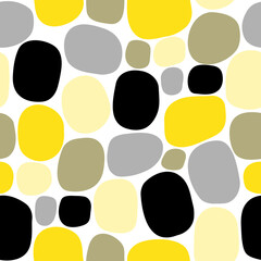 Seamless pattern with abstract shapes