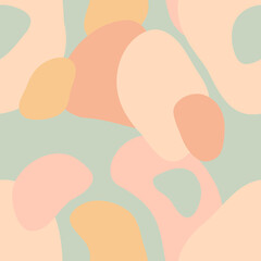 Seamless pattern with abstract shapes