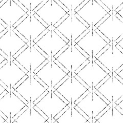 Black and white abstract geometric seamless pattern