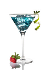 Cocktail on white background