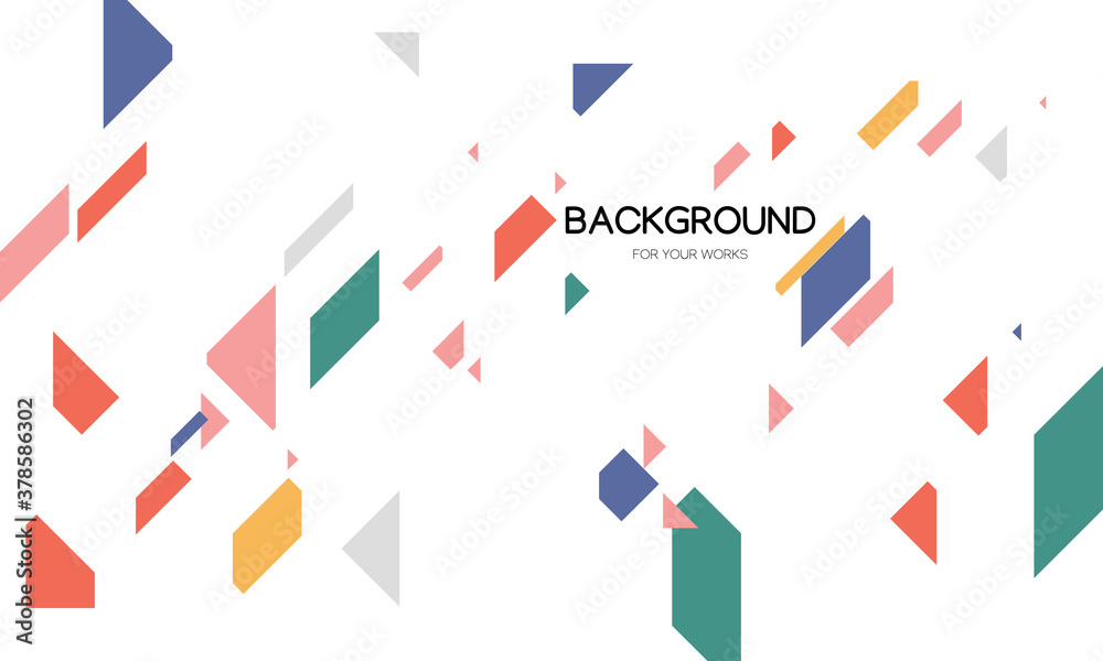 Poster abstract background with geometric shape. trendy minimal design concept. for use in all types of des