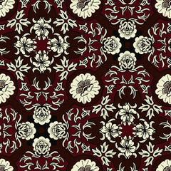 Print floral ornamental