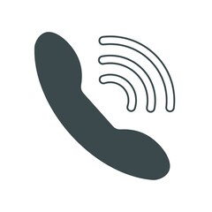 
Vector illustration on a white background. Telephone receiver.
