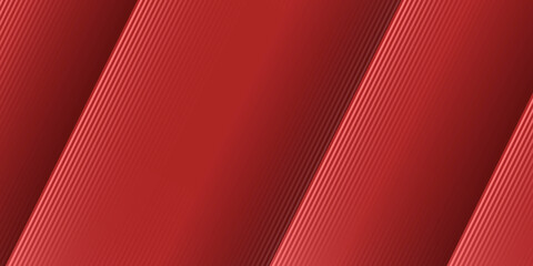 Abstract 3D red vector background with stripes 