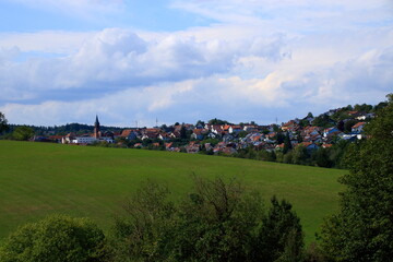 Blick auf den Ort Wimsheim Landkreis Pforzheim