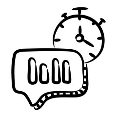 
Hand drawn vector design of efficiency chart icon

