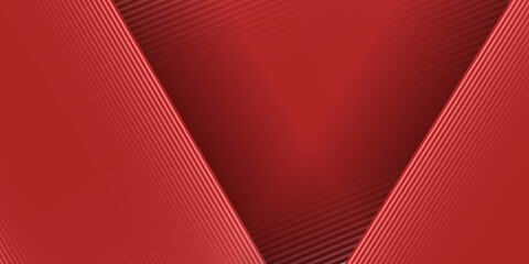 Abstract 3D red vector background with stripes 