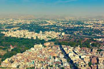 Genaral view of Palitana from top of Shatrunjaya hill. Gujarat, India