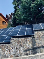 solar panels on roof