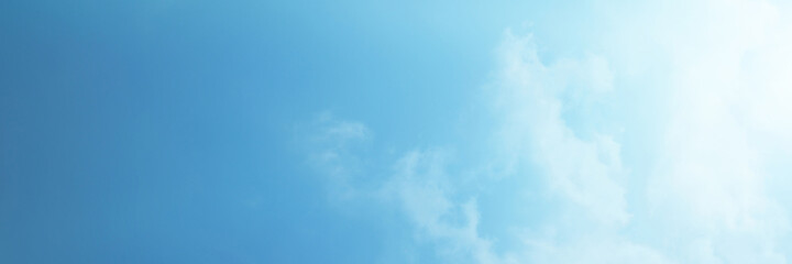 Blue sky with white cloud. Blue background. The summer sky is colorful clearing day and beautiful nature in the morning. for backdrop decorative and wallpaper design. The perfect sky background.