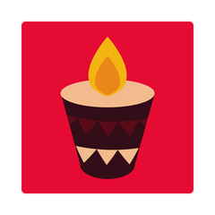 day of the dead, candle culture traditonal mexican celebration icon block and flat