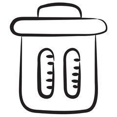 
Delete sign, hand drawn icon design 
