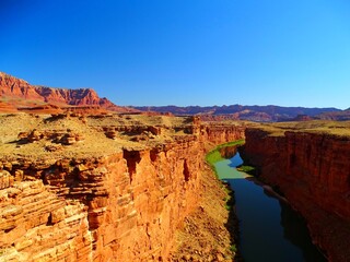 Fototapeta na wymiar North America, United States, Arizona, Lees Ferry, Marble Canyon
