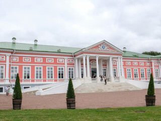 30 of August 2020 - Moscow, Russia:Palace in the manor of Count Sheremetyev
