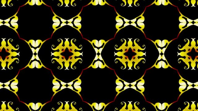 Hypnotic kaleidoscope VJ Loops and transition	Flowers. Motion Background. Abstract psychic kaleidoscope. 