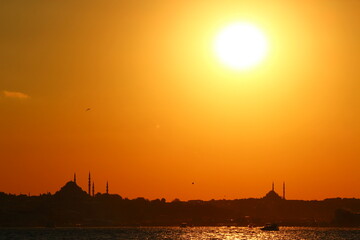 Naklejka premium sunset istanbul 
