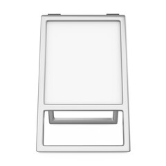 Sidewalk White Board Isolated