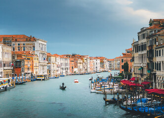 Grand Canal in sunset time, Venice, Italy