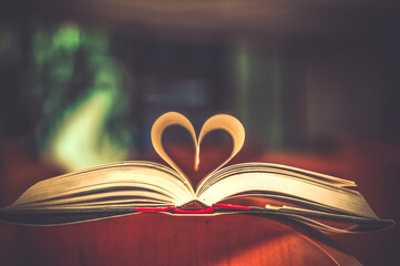 Ghostbook of love in the library. lovebook.