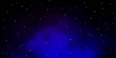 Dark Blue, Red vector pattern with abstract stars. Shining colorful illustration with small and big stars. Best design for your ad, poster, banner.