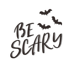 Fototapeta premium Handlettered text with Halloween theme