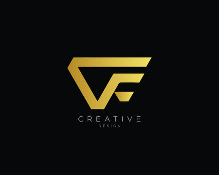 Professional and Minimalist Letter VF Logo Design, Editable in Vector Format