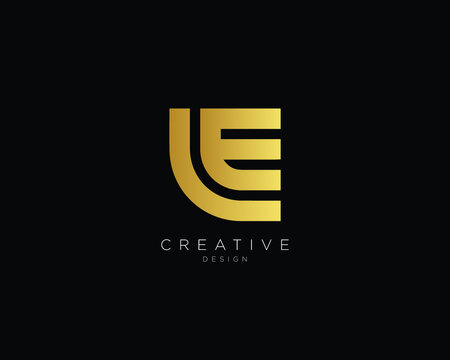 Professional and Minimalist Letter LE Logo Design, Editable in Vector Format