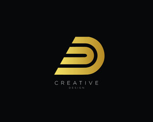 Professional and Minimalist Letter D DD Logo Design, Editable in Vector Format