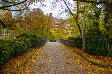 Schwäbisch Hall am Fluss Kocher mit seinen wunderschönen Fachwerkhäusern - Baden Württemberg...