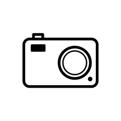 Camera icon vector in trendy flat design