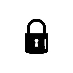 Fototapeta premium padlock logo icon