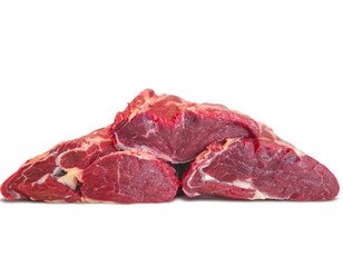 Fototapeta premium Fresh raw beef meat isolated.