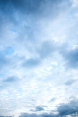 beautiful blue sky with white clouds