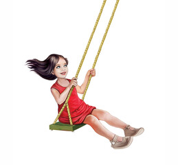 girl on a swing