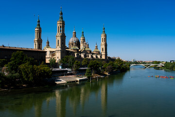 Fototapeta na wymiar Basilica of Our Lady of Pilar in Zaragoza