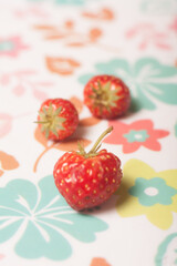 strawberry on a plate