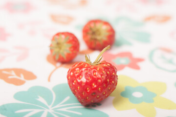strawberry on a plate