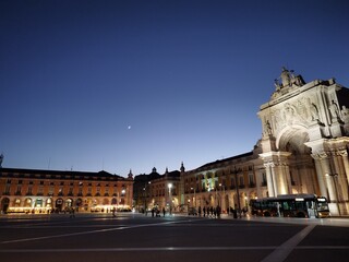 city castle at night