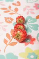 strawberry on a plate
