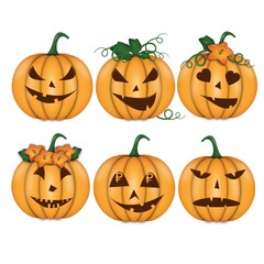 halloween pumpkin set
