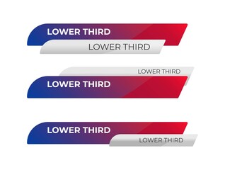 Abstract Stylish Lower Third Editable Vector Template