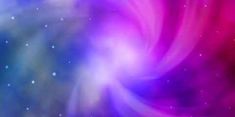 Light Blue, Red vector layout with bright stars. Modern geometric abstract illustration with stars. Design for your business promotion.