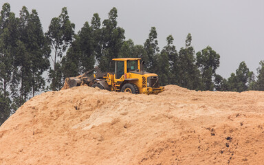 Obraz premium bulldozer at work