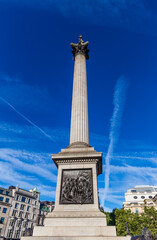 Fototapeta na wymiar nelson's column on trafalgar square, london