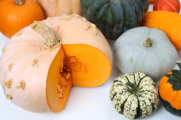 Squash and pumpkins.
