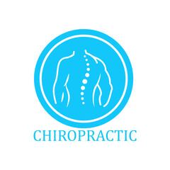 Chiropractic icon symbol vector illustration