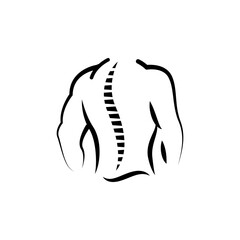 Chiropractic icon symbol vector illustration