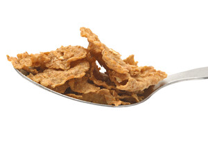 cornflakes and spoon