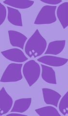 yoga vector seamless pattern on purple