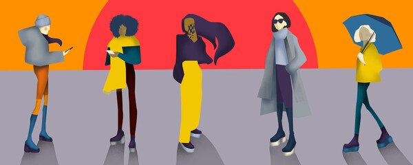 Autumn Winter Season Street Fashion for females